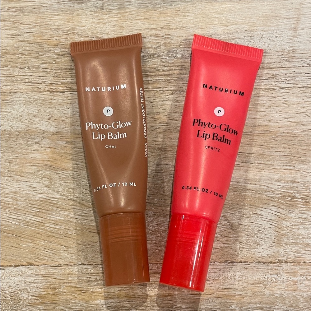 Naturium Phyto-Glow Lip Balm Duo - Chai & Spritz
